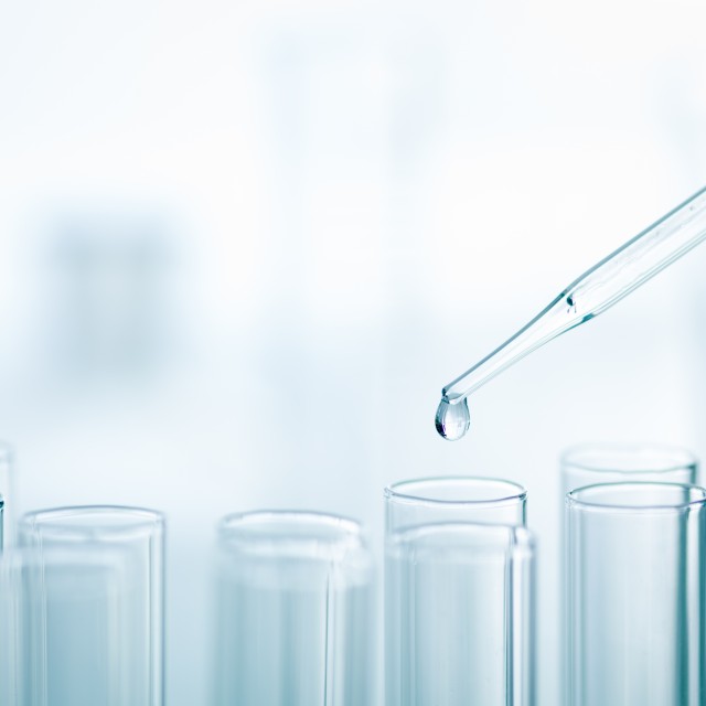 test tubes and pipette